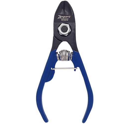 Zenport H324 Forged Steel Bypass Fruit Clippers, 4.5-Inch, 0.5 Inch Alloy Steel Blades, Blue - 6 Pack