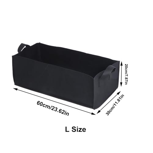 Grow Bags with Handles, Breathable Fabric Raised Garden Bed Planters for Vegetables, Flowers, Tomatoes, Potatoes and Outdoor Garden Planting(L) - size: Large