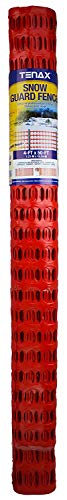 Tenax 2A060006 Guardian Economy Safety Fence - Mesh Temporary Fence, Orange, 4 ft x 100 ft, Pack of 3