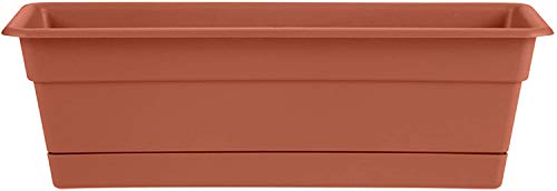 Plastic Window Box TERACOTTA 24"
