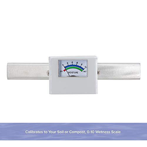 Reotemp 24 Inch Garden and Compost Moisture Meter, Garden Tool Ideal for Soil, Plant, Farm and Lawn Moisture Testing - size: 24 Inch Stem