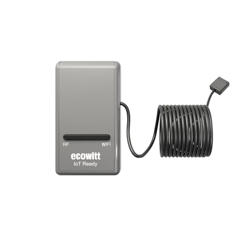 ECOWITT Soil Moisture Tester Kit, Includes GW1200 IoT Gateway and WH51L Soil Moisture Sensor with 1m/3.28ft Long Wire Sensor Probe, 915 MHz