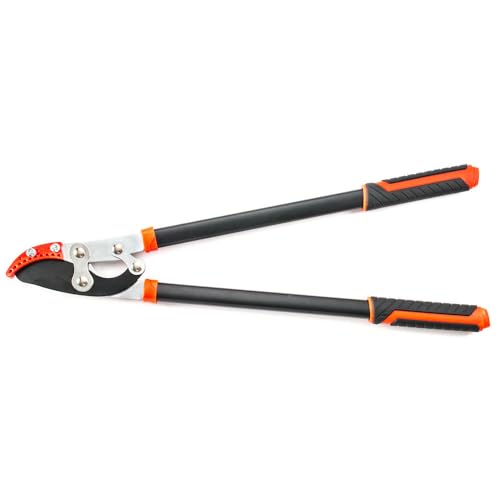 30-Inch Anvil Lopper for Tree Trimming, Heavy Duty, Low-Friction Sharp Steel Blade (65 Mn Steel Blade), Branch Cutter up to 2-Inch Diameter Cut Capacity, Chops Thick Branches with Ease
