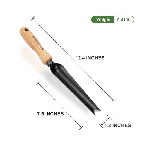 Snake Tongue Trowel, Garden Shovel for Root Weeding & Bulb Transplanter - size: 32.5CM Snake Tongue Trowel