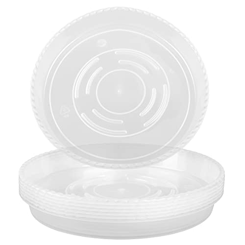 Plant Saucer 6 Pack of 6 inch, Plant Trays for Pots, Plant Drip Trays Saucers - color: Clear, size: 6"(6Pack)
