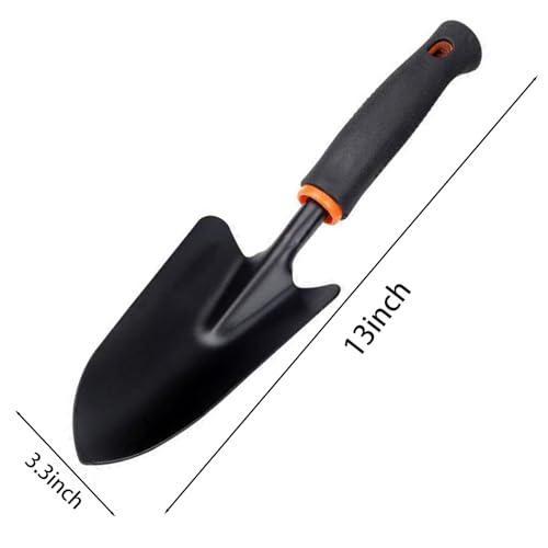 Garden Trowel Bend Proof Iron Hand Shovel Heavy Duty Digging Tool - color: Black Garden Trowe