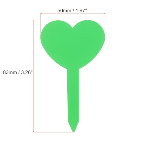 HARFINGTON 150pcs Plastic Plant Labels 3.26" x 1.97" Reusable Waterproof & Sun-Proof Garden Tags for Nursery Potted Herbs Flowers, Green - color: Green