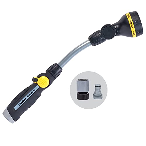 Melnor 65173AMZ 16" Pivoting Wand & 65020-AMZ Nozzle with QuickConnect Adapter Set Bundle