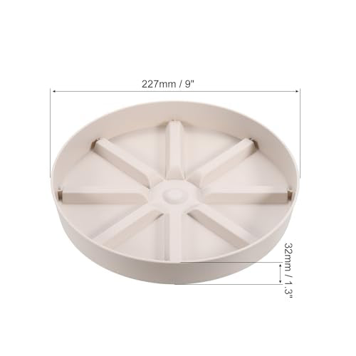PATIKIL Plant Pot Saucers 9 Inch, 3 Pack Plastic Round Plant Pot Thicker Flower Drip Tray for Indoor Outdoor, White - color: White, size: 9 Inch