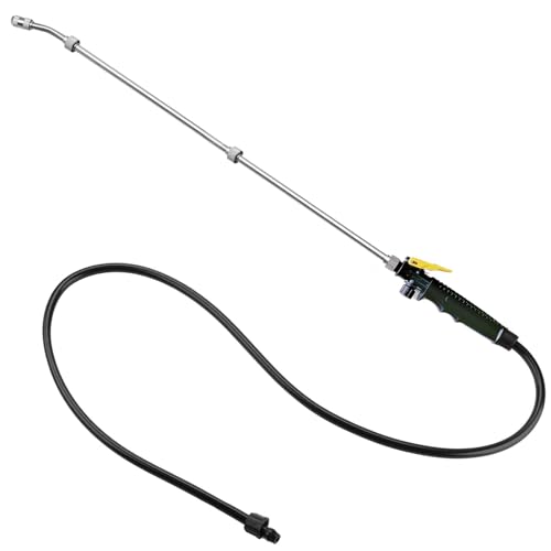 VANPET Replacement Sprayer Wand for Ryobi - Stainless Steel With Adjustable Nozzle, Trigger & Hose Compatible With P2803 (44 Inches)