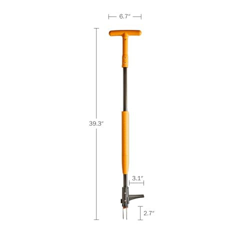 Stand Up Weed Puller Tool with Long Handle - 39” Ergonomic Weeder Puller - Heavy Duty Weed Remover for Weeding Without Bending or Kneeling - Garden Tools for Gardening by Garret Wade