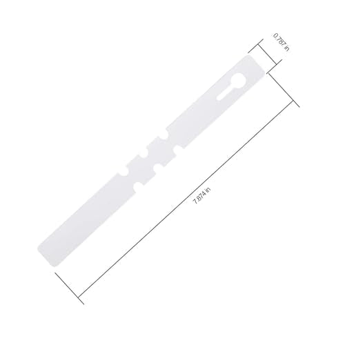 KINJOEK 1800 PCS White Plant Labels, Adjustable PVC Plant Tags Garden Plant Labels (Pack of 2) - size: 7.87 inch x 0.78 inch (Pack of 2)
