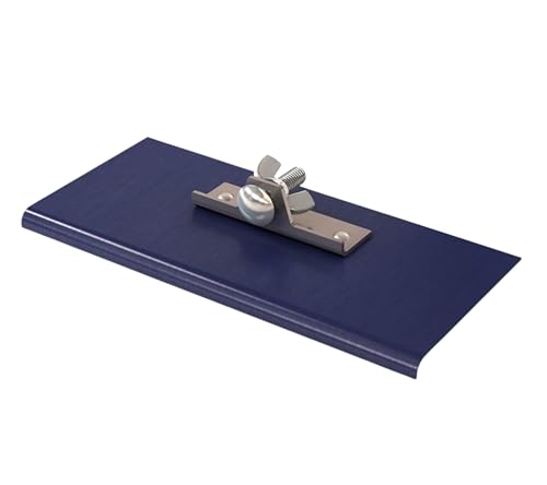 Bon 22-738 Blue Steel Walking Edger 9" x 4" 1/4" Radius 3/8" Depth Two Way Concrete Edging Tool (Handle Sold Separately) - style: 1/4" x 3/8" Depth