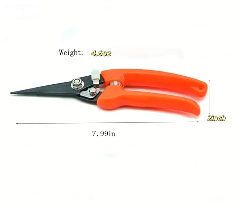 Stainless Steel Pruning Shears,Multi-Purpose Floral Scissors & Harvesting