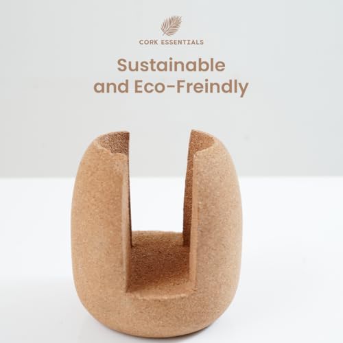 Natural Cork Oval Propagation Planter with Glass Vase