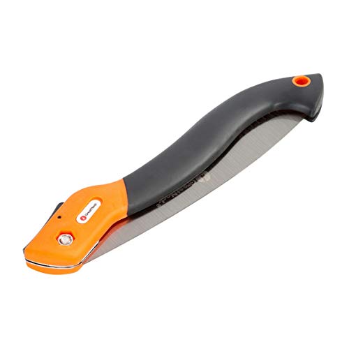GreatNeck PRS10 10" Folding Pruning Saw | Cut Branches up to 6 Inches in Diameter | Compact Saw – 10 Inch Blade, 12 Inch Total Length | Camping & Gardening Saw | Carbon Steel Saw Blade