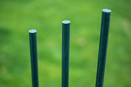 Garden Stakes 5/16" Dia, 5 FT FRP Plant Supporting Stakes for Climbing Tomato Cucumber Strawberry Bean Tree, Pack of 20, Dark Green - size: 5/16"Dia x 5Ft Height(20 packs)