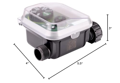 Raindrip Digital Hose-End Automatic Water Timer, Connects to Garden Faucets and Hose Bibbs, with Back-Lit LCD Screen for Drip Irrigation, Garden, Self-Watering, Grey - style: Digital