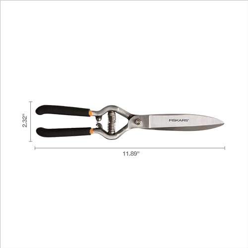 Fiskars 5" Forged Grass Shears, Handheld Grass Clippers for Lawn & Garden - style: Forged