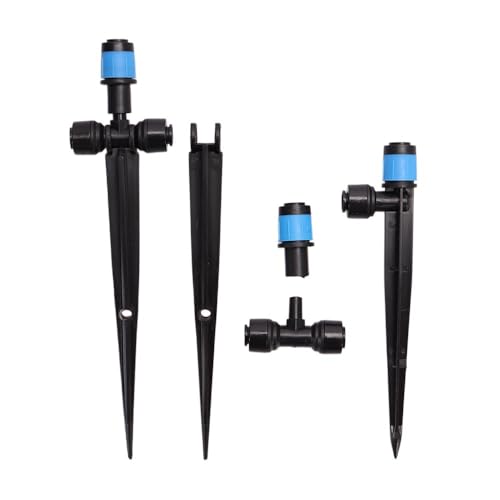30 Pieces of drip Irrigation nozzles, Suitable for drip Irrigation emitters with 1/4-inch Pipes, and 360 Adjustable sprayers, Used for Garden Terrace Lawn Irrigation and Watering System.