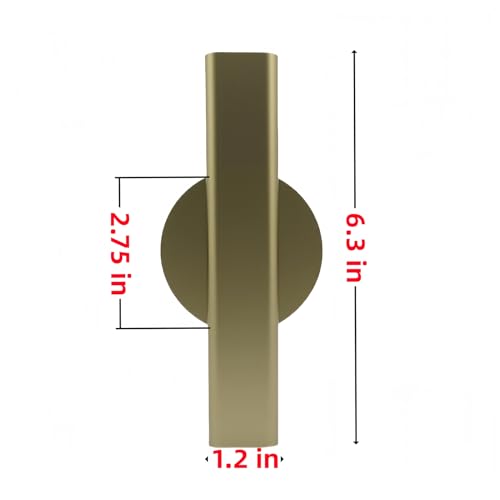 Self Adhesive Wall Vase Metal Tube Decoration Holder Used to Display Dried Flower, Faux Flowers, Fake Flowers, Also Suitable for Cemetery Memorial Decoration (1 PCS Gold) - color: 1 Pcs Gold