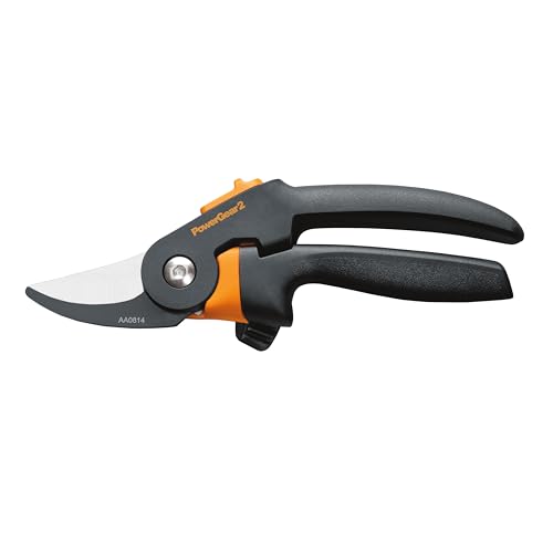 Fiskars PowerGear2 Bypass Pruning Shears, 3/4" Cut Capacity Garden Clippers - size: PowerGear2