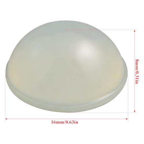 1 Set 16x8mm Silicone Anti Impact Beads Pot Feet Risers Concealed Basin Pedestal Transparent and Round Design Self Adhesive Plant Feet