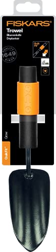 Fiskars QuikFit Trowel, Tool Head, Length: 31.5 cm, Boron Steel Trowel, Black/Orange, 1000730 - style: trowel