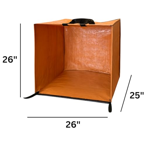 DURASACK 72-Gallon Leaf Collector Bag, Pack of 2, Terracotta - color: Terracotta