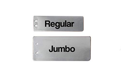 Impress-O-Tags Aluminum Plant Label Tree Tags Pot Label Tag Outdoor Marker Metal (100 Regular Size Labels)