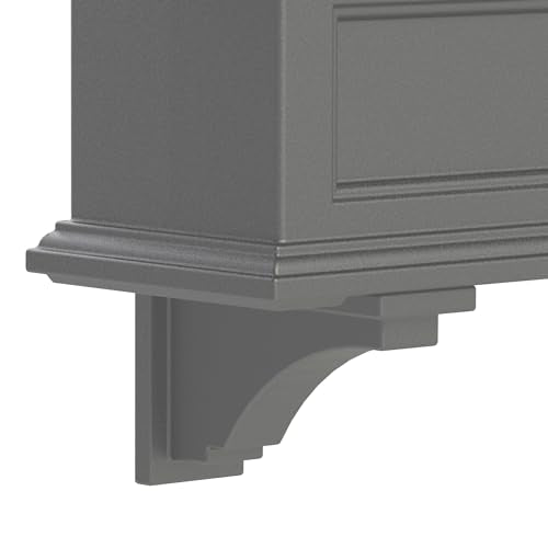 Mayne Fairfield Decorative Corbels, Graphite Grey, 2-Pack - color: Graphite Grey