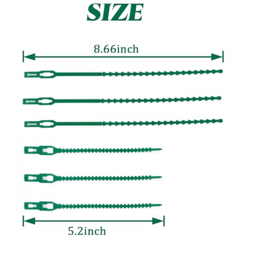 GXXMEI 200PCS Adjustable Plant Ties - Flexible Green Multi-Function Sturdy Garden Twist Tie for Plant Support, Tree, Shrub - PT-200