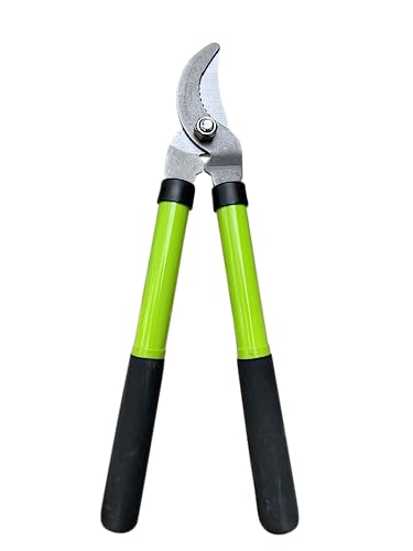GARDEN GURU Bypass Loppers Tree Trimmer Clipper – Compact 15 inch High Carbon Steel Blade Gardening Loppers Pruning Shear - Comfort Grip Handles – Heavy Duty Branch Cutter – Cut Thick Branches w Ease - size: 1 Pack, style: Bypass Loppers