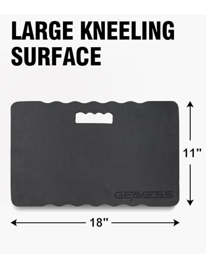 1.5" Extra Thick Kneeling Pad, Foam Knee Pad Cushion, 17.5"x11" - size: 17.5in Length-Unfoldable