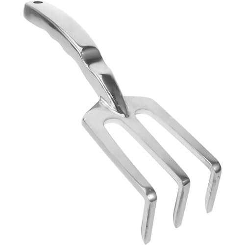 Vctitil Garden Hand Cultivator Rake Aluminum Alloy Soil Loosening Tool for Gardening and Leaf Gathering