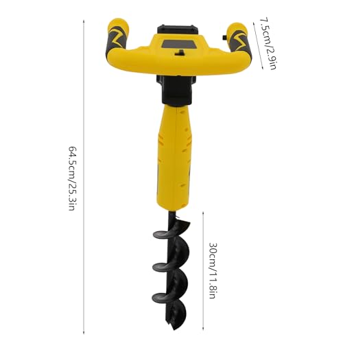 Post Hole Digger, Electric Hole Digging Machine,20V Lithium Battery Earth Auger,350W Gardening Digging Tool,Portable Drill for Planting,Electric Auger,Outdoor Digging Machine