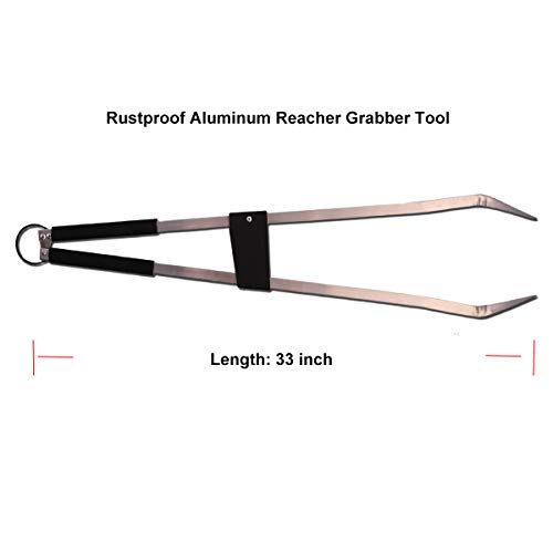 Long Trash & Garbage Picker Grabber Tool,Lightweight Aluminium & Rustproof,Litter Pick Up Stick,Trash Tong, Reaching Assist Tool, Garden Nabber Plogging