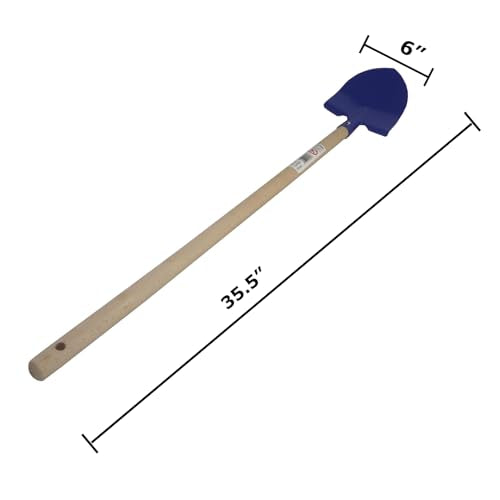 Eurogarden Kids Fox Point Shovel – Lightweight Garden Tool with Steel Head and Wooden Handle – 35.5” Long for Children or Adults Who Prefer Smaller Tools - style: Point Shovel
