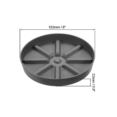PATIKIL Plant Pot Saucers 6 Inch, 3 Pack Plastic Round Plant Pot Thicker Flower Drip Tray for Indoor Outdoor, Gray - color: Gray, size: 6 Inch