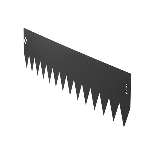 VEVOR Galvanized Steel Landscape Edging, 6-Pack 40 x 8 Inch Metal Edging for Landscaping with 6 Mounting Clips, Bendable Metal Garden Edge Border for Flower Bed, Yard Pathway, Black - size: 40" L x 8" H,6 Pack, style: Modern