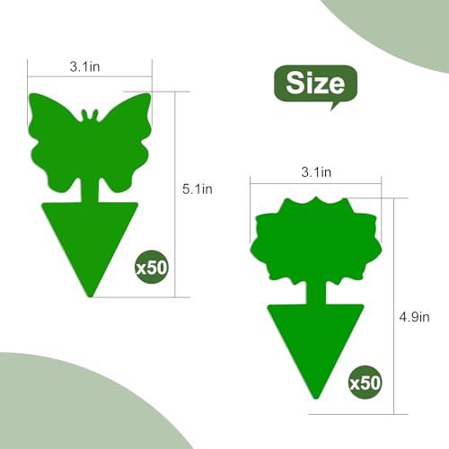 Fruit Fly Traps, 100 Pack Green Sticky Traps, Fungus Gnat Traps, Plant Fly Stickers for Indoor and Outdoor Use Protect The Plant - color: Green, size: 100 Pack