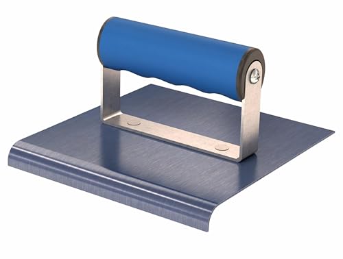 Bon 22-726 Blue Steel Concrete Edger 6" x 6" with 3/8" Radius 1/2" Depth Comfort Grip Handle - size: 3/8-Inch Radius and 1/2-Inch Lip, style: Comfort Grip Handle