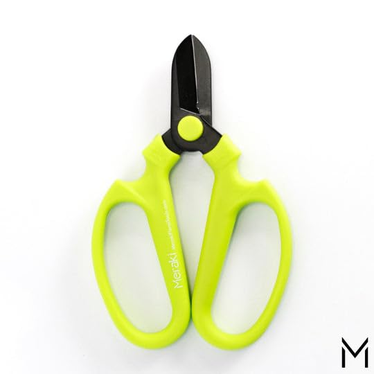 Flower Scissors With Black Carbon Steel Blades 6.7 Inch, Viburnum (Lime Green) - style: 6.7 Inch Lime Green