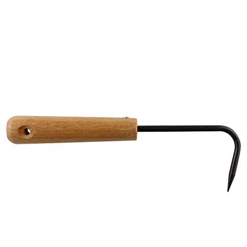 215mm Single Claw Root Hook Loosening Tool Handle Weeder Garden Weeding Gardening Tools Potted Landscape Maintenance for Outdoor Garden Digging Cultivator Weed Remove - size: 215mm