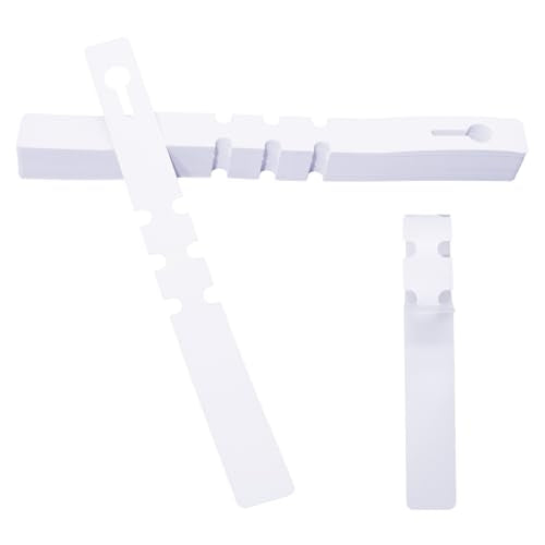 Murtenze 200Pcs Plastic Plant Labels, Wrap Around Tree Tags Waterproof Markers, Adjustable Nursery Labels for Plants, Garden, Outdoor (White) - color: White (200pcs)