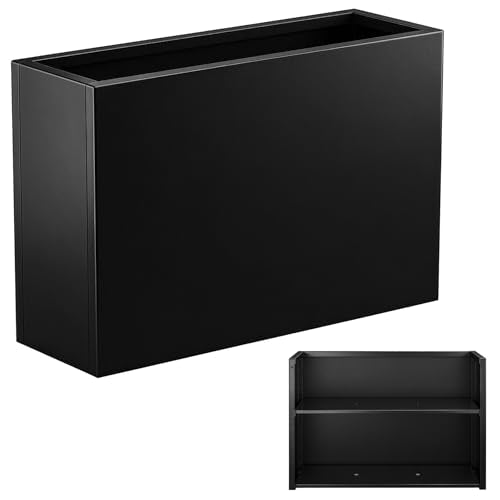 Metal Planter Box 36” x 12” x 24” for Porch, Garden, Patio, Yard - size: 36"L x 12"W x 24"H