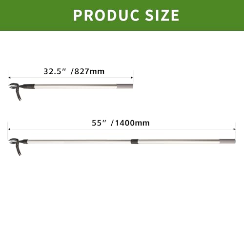Aluminum Weeder,Stand Up Weed Puller Tool with Long Handle