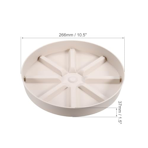 PATIKIL Plant Pot Saucers 10.5 Inch, 3 Pack Plastic Round Plant Pot Thicker Flower Drip Tray for Indoor Outdoor, White - color: White, size: 10.5 Inch