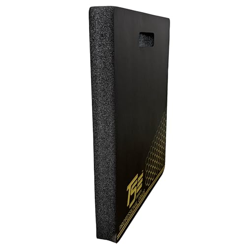 True Flex Protective Kneeling Pad, Premium Quality Neoprene Pad, Heavy Duty Stabilization, Easy to Carry Handle, Comfortable Ergonomic Design Kneeling Mat by TSE Safety,Black 14 inches x 18 inches