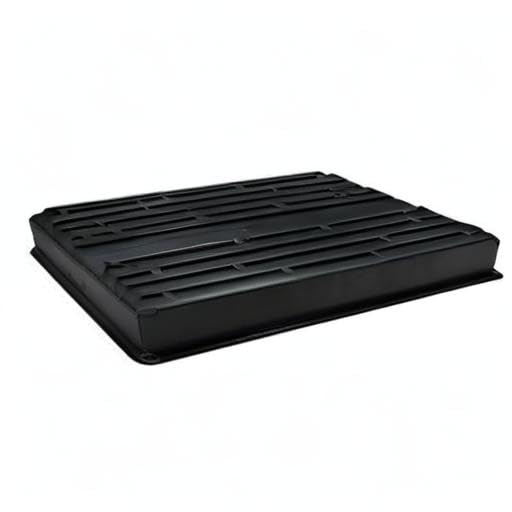 10x20 Inch Black Plastic 100 Pack Plant Propagation Tray No Holes - color: Black, size: 100-Pack